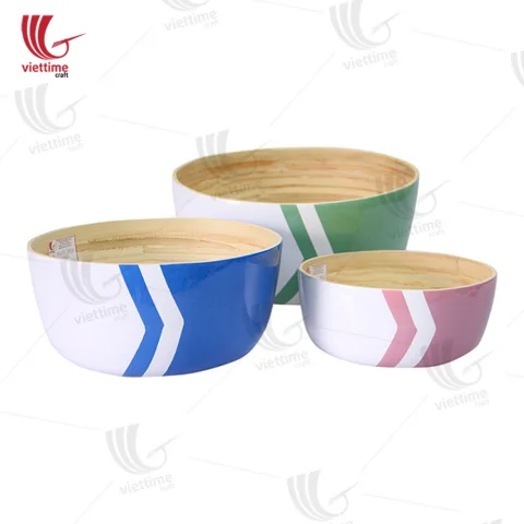 Nice Bamboo Salad Bowl Set Of 3