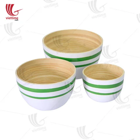 Nice Bamboo Salad Bowl Set Of 3