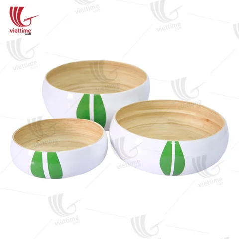 Nice Bamboo Salad Bowl Set Of 3