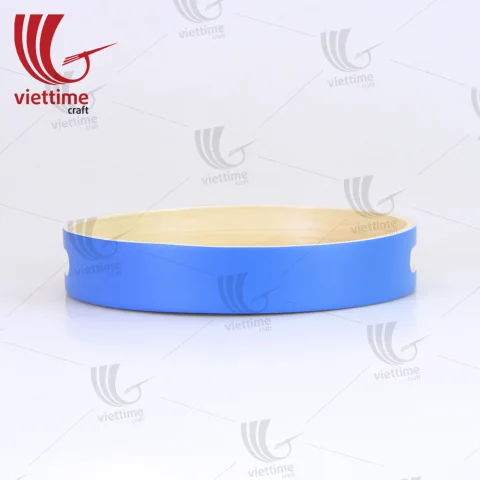 Nice Round Lacquer Bamboo Tray