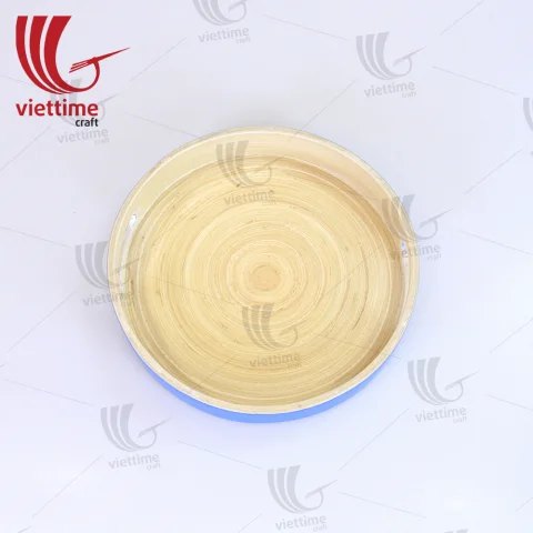 Nice Round Lacquer Bamboo Tray