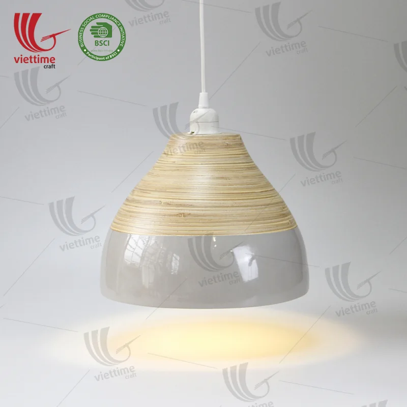 Lacquered Spun Bamboo Lamp shade Wholesale