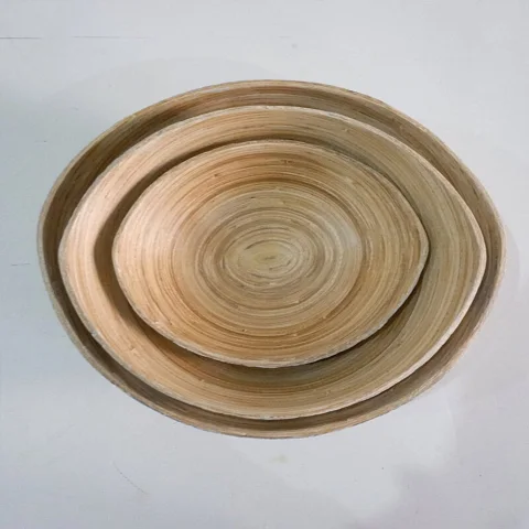 Spun Bamboo Bowl Set
