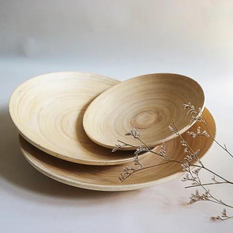 Spun Bamboo Plate