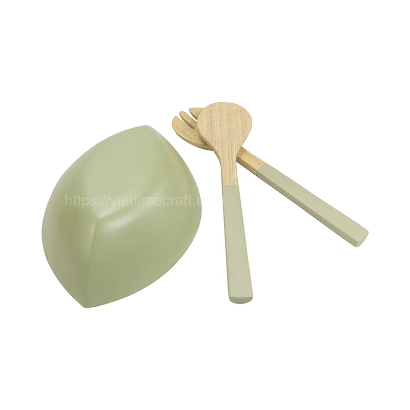 Set Coiled Bamboo Bowl Salad Wholesale