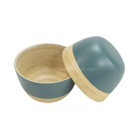 Eco-Friendly Spun Bamboo Bowls