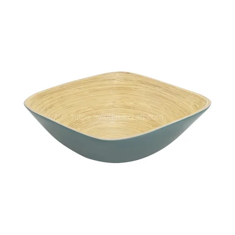 Mix Color Coiled Bamboo Plate Wholesale