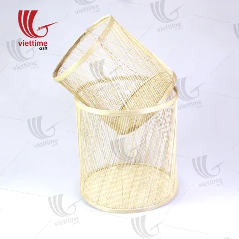 Bamboo Open-Weave Basket Set