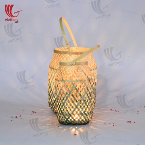 Medium Bamboo Candles Lantern