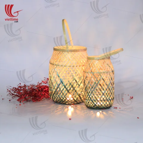 Medium Bamboo Candles Lantern