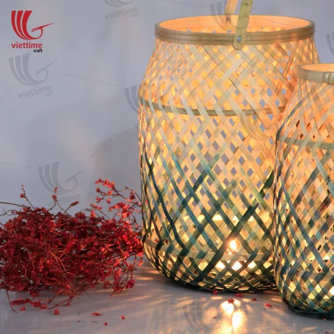 Medium Bamboo Candles Lantern