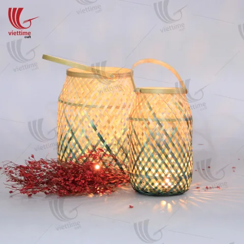 Medium Bamboo Candles Lantern