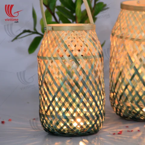 Medium Bamboo Candles Lantern