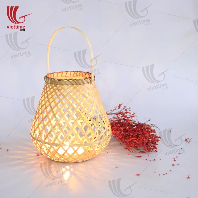 Vintage Medium Lantern Bamboo
