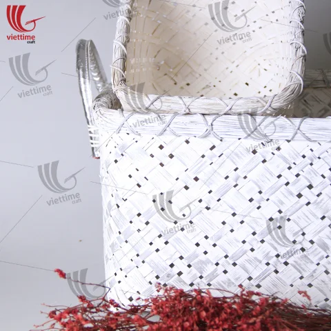 Store Small Woven Bamboo Basket Set