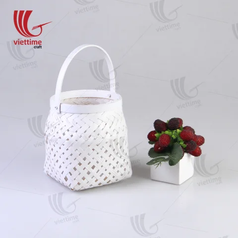 White Bamboo Lantern In Garden Wholesale
