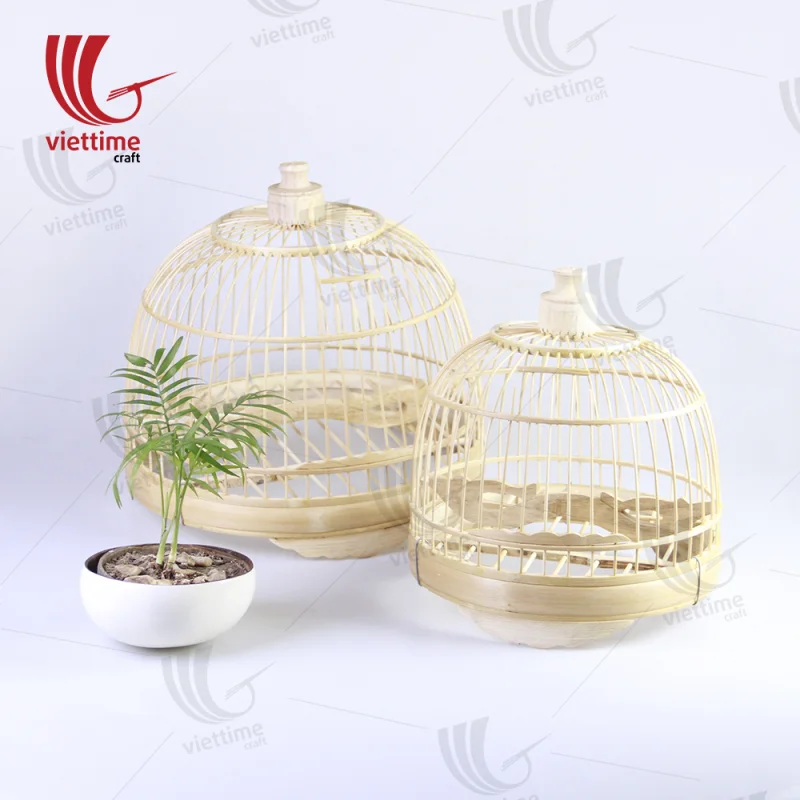 Large Traditional Bamboo Vietnamese Bird Cage