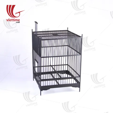 Large Black Bamboo Vietnamese Bird Cage