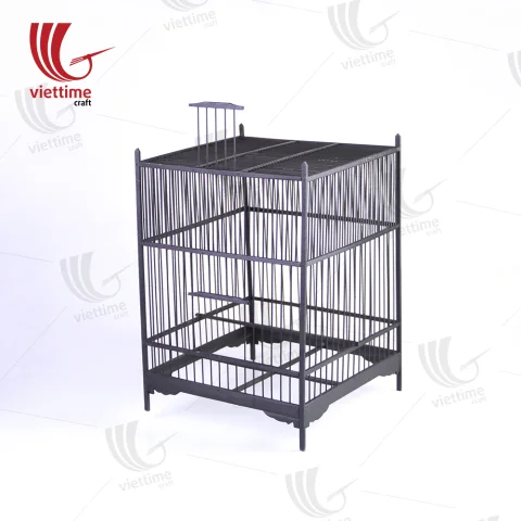 Large Black Bamboo Vietnamese Bird Cage