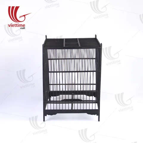 Large Black Bamboo Vietnamese Bird Cage