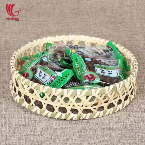 Rattan Export Weaving Bamboo Candy Tray Wholesale - REX-TD00085