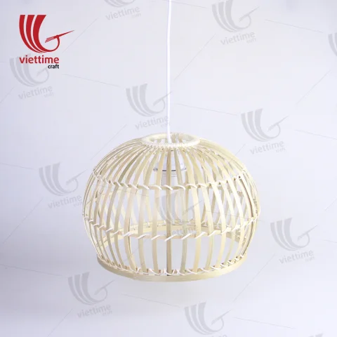 Rattan Export Novelty tejido redondo bambú pantalla de lámpara - REX-TD00102