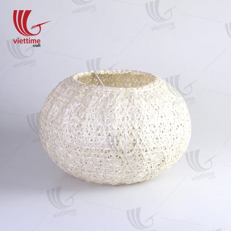 Retro Style Woven Bamboo Pendant Lampshade