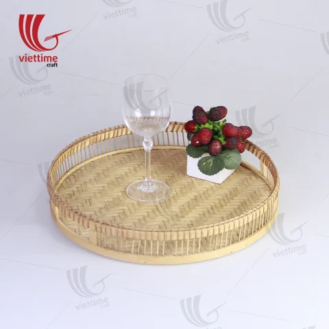 Latest Arrived Round Shaped Bamboo Tray