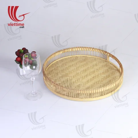 Latest Arrived Round Shaped Bamboo Tray