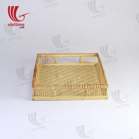 Latest Arrived Rectangle Shaped Bamboo Tray