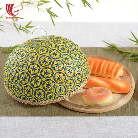 Coralpearl Serving Tray With Blue Table Dome