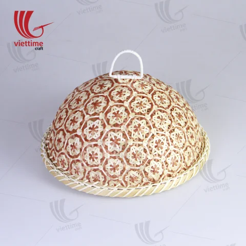 Coralpearl Serving Tray With Red Table Dome