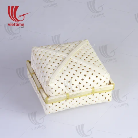 Natural Weaving Small Handcraft Bamboo Boxes