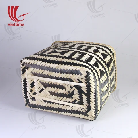 HighQuality Bamboo Storage Basket Set Of 2