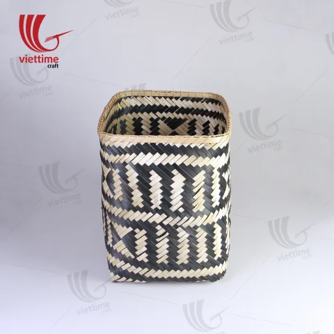 HighQuality Bamboo Storage Basket Set Of 2
