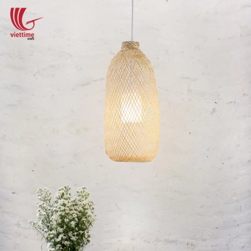 Unique Handcrafted Long Bamboo Lamp Shade