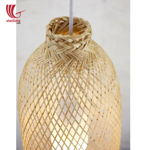 Unique Handcrafted Long Bamboo Lamp Shade