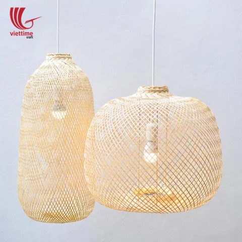 Unique Handcrafted Long Bamboo Lamp Shade