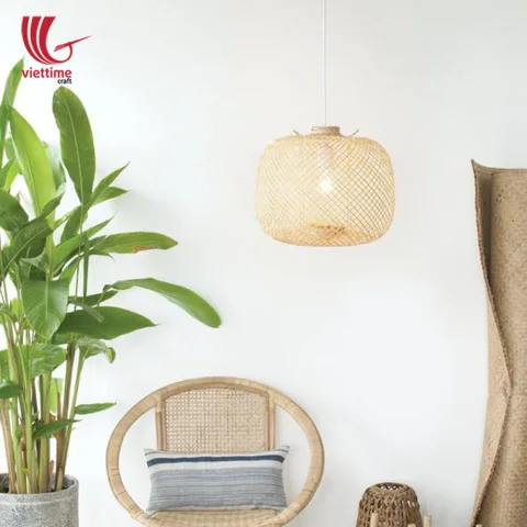 Unique Handcrafted Long Bamboo Lamp Shade