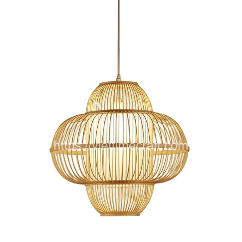 Rattan Export Creative Vietnamese tejido bambú pantalla de lámpara - REX-TD00134
