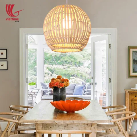 Asian Style Handmade Bamboo Lamp Shade