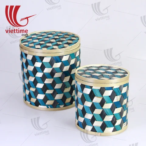 Handwoven Bamboo Storage Containers