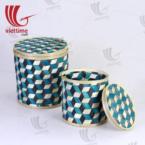 Handwoven Bamboo Storage Containers
