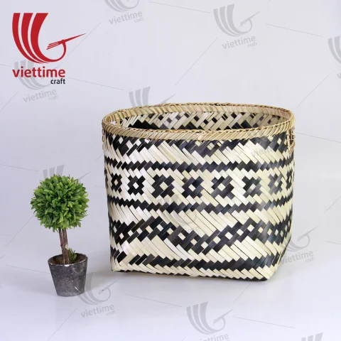 Skillful Handmade Bamboo Storage Basket
