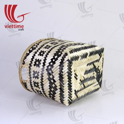 Skillful Handmade Bamboo Storage Basket