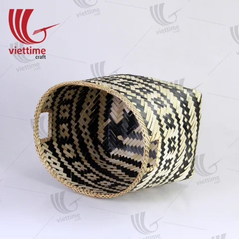 Skillful Handmade Bamboo Storage Basket