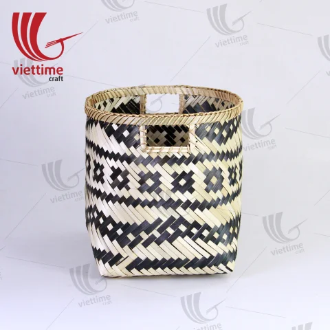 Skillful Handmade Bamboo Storage Basket