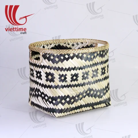 Skillful Handmade Bamboo Storage Basket