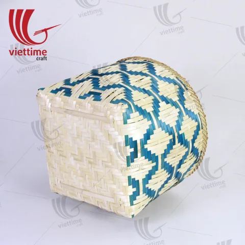 Handcrafted Bamboo Storage Basket