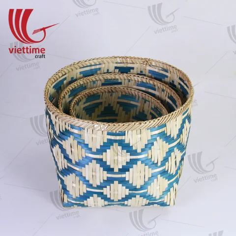 Handcrafted Bamboo Storage Basket